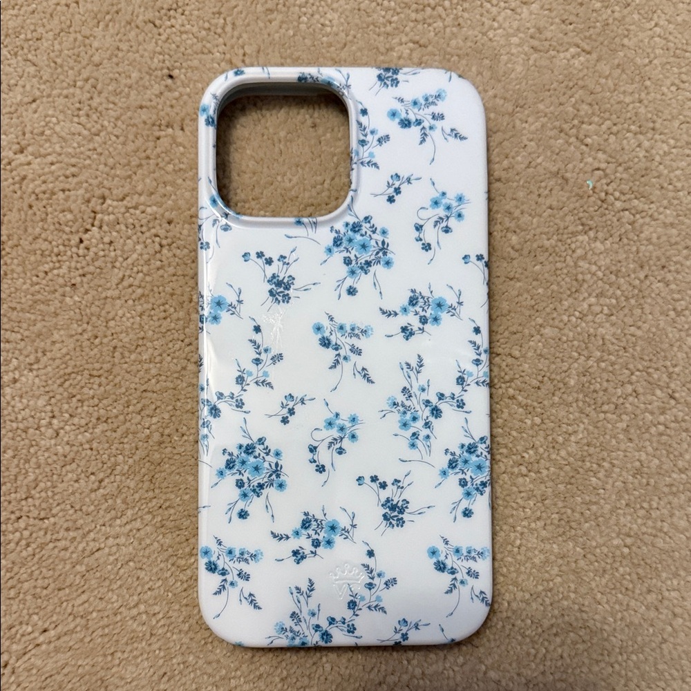 Velvet Caviar Blue Floral Phone Case